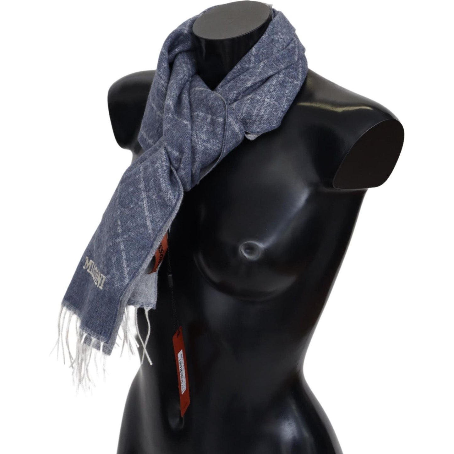 Elegant Cashmere Scarf with Signature Pattern