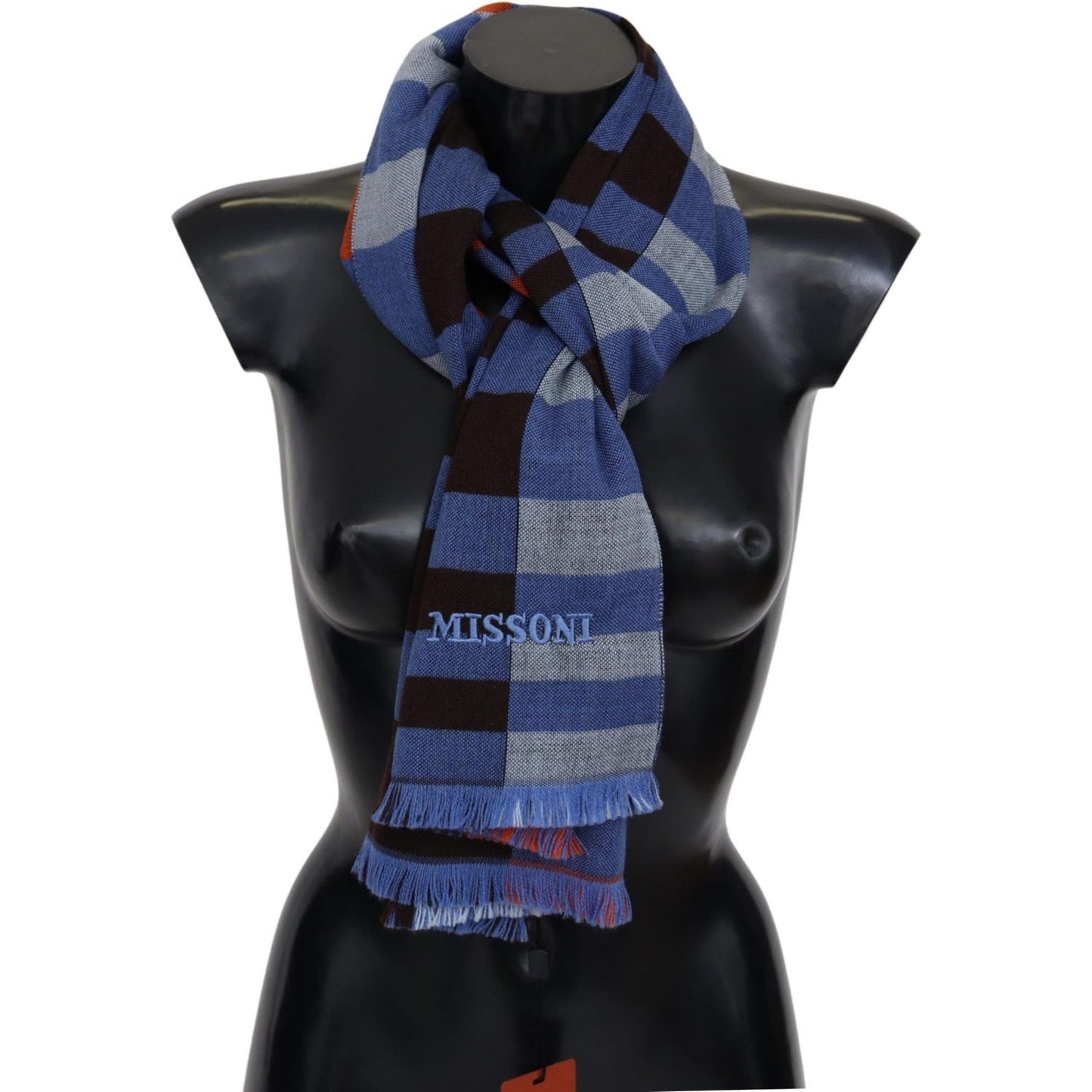 Chic Multicolor Wool Scarf Unisex Accessory