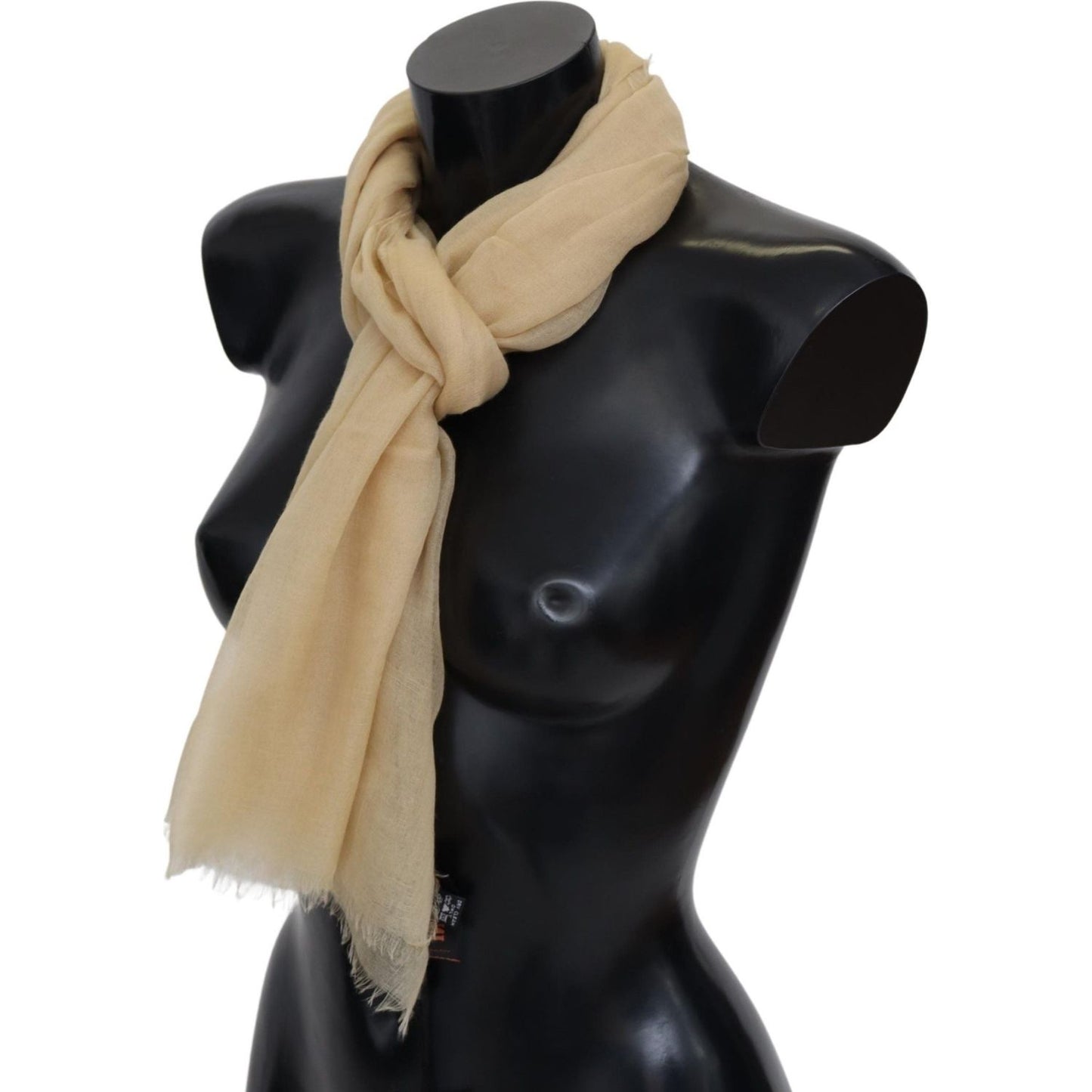 Elegant Cashmere Scarf in Beige