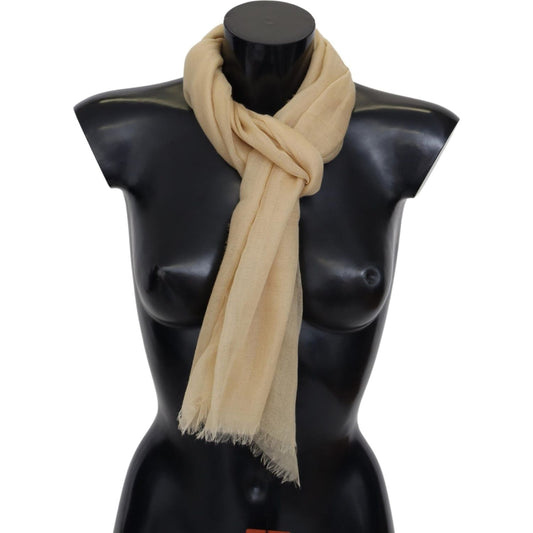 Elegant Cashmere Scarf in Beige