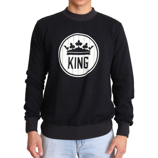 Regal Crown Motive Crewneck Sweater