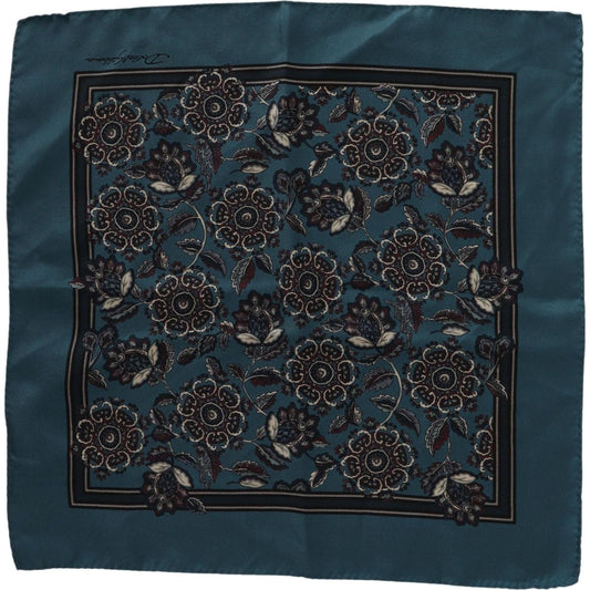 Elegant Floral Silk Pocket Square