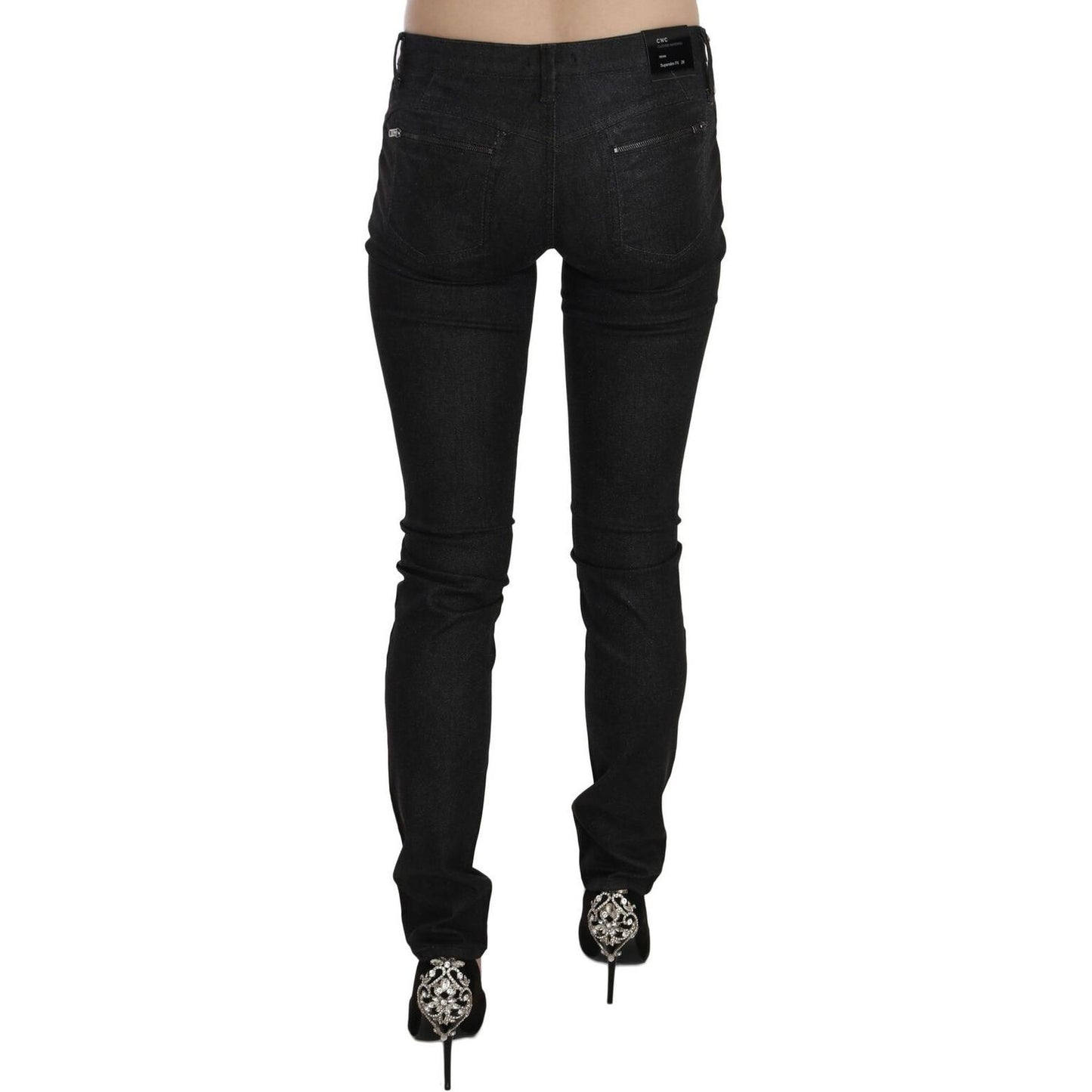 Chic Low Waist Slim Fit Skinny Denim