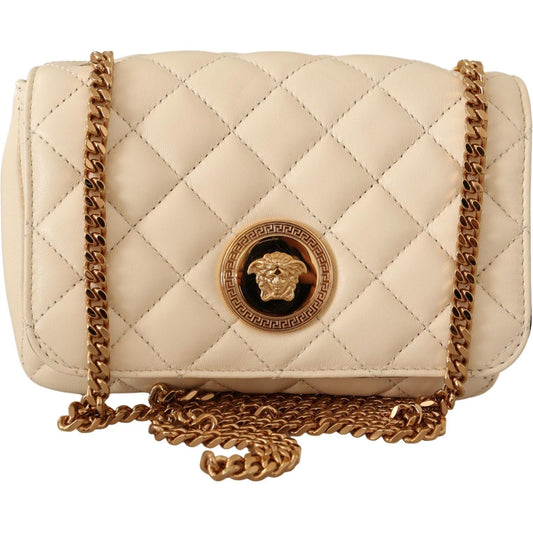 Chic Nappa Leather Crossbody in Purity White