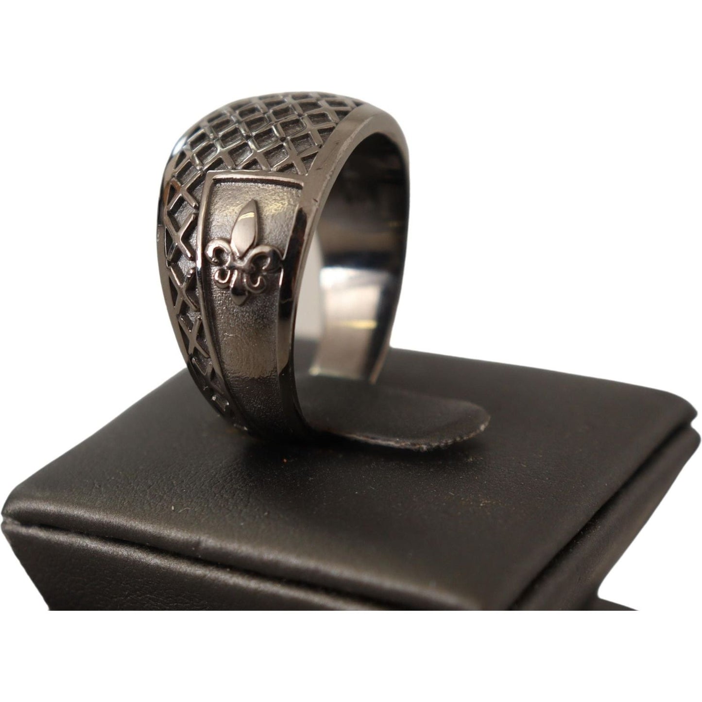 Exquisite Silver Mens Statement Ring