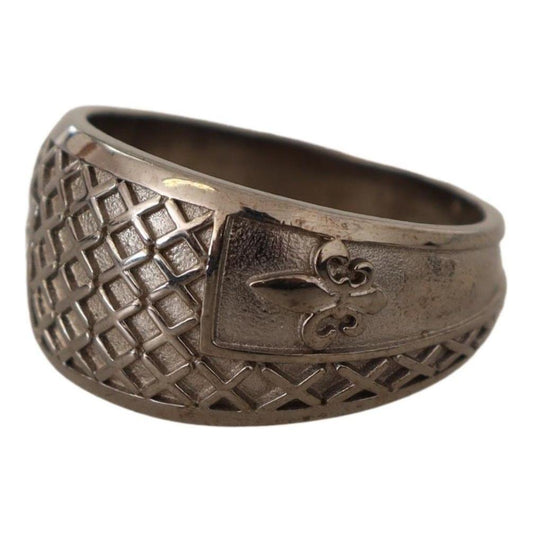 Exquisite Silver Mens Statement Ring