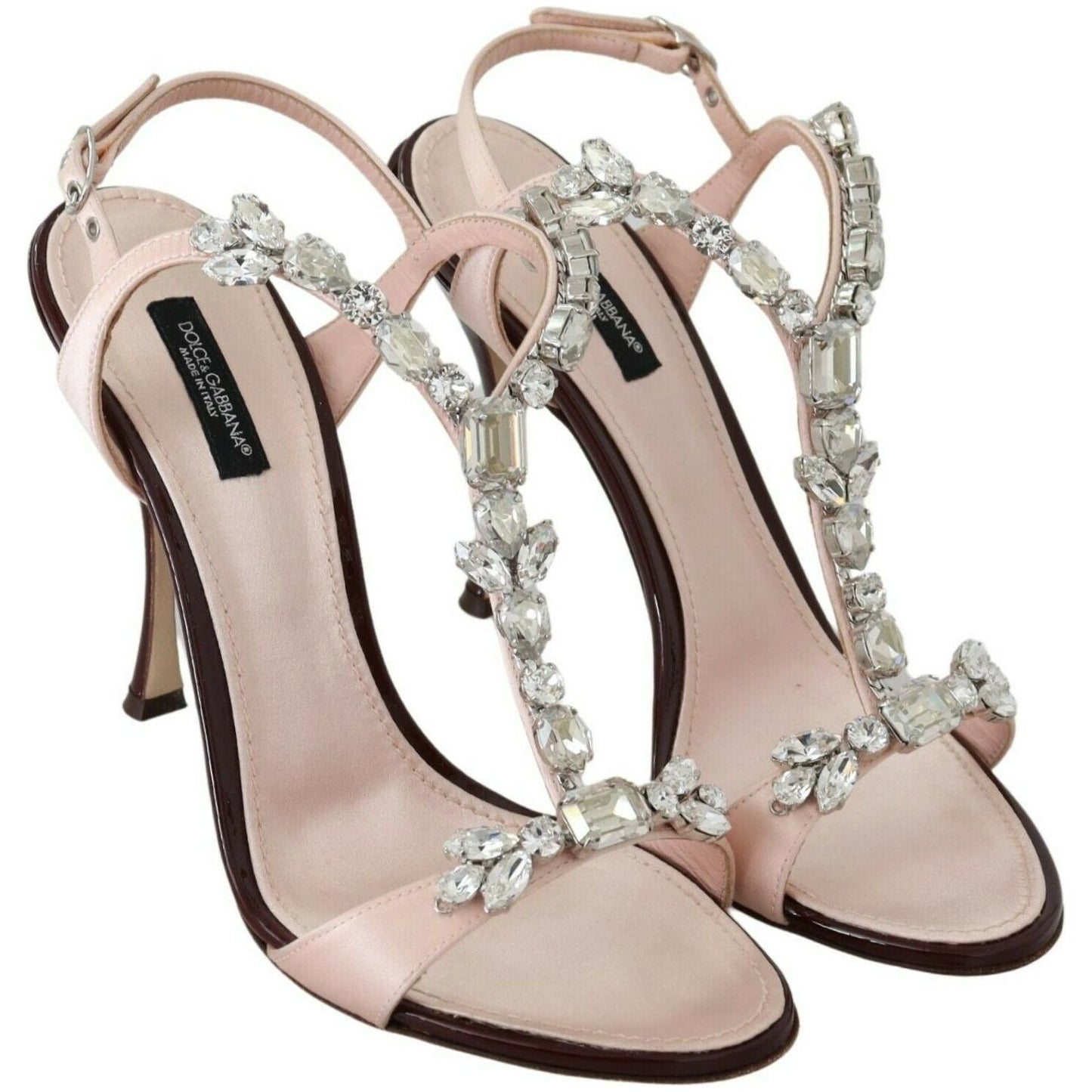 Crystal-Embellished Stiletto Sandals