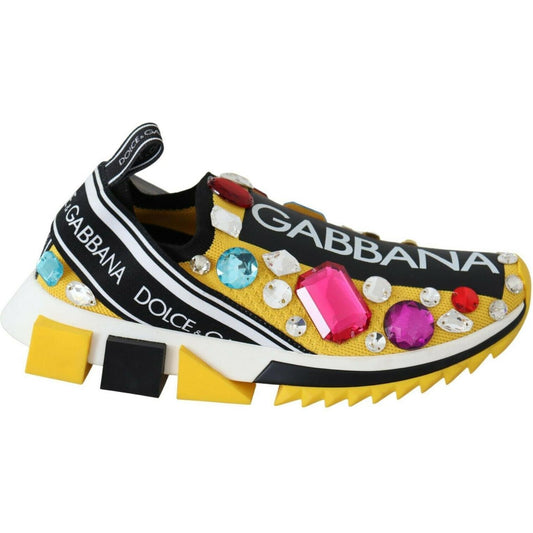 Embellished Yellow Sorrento Sneakers