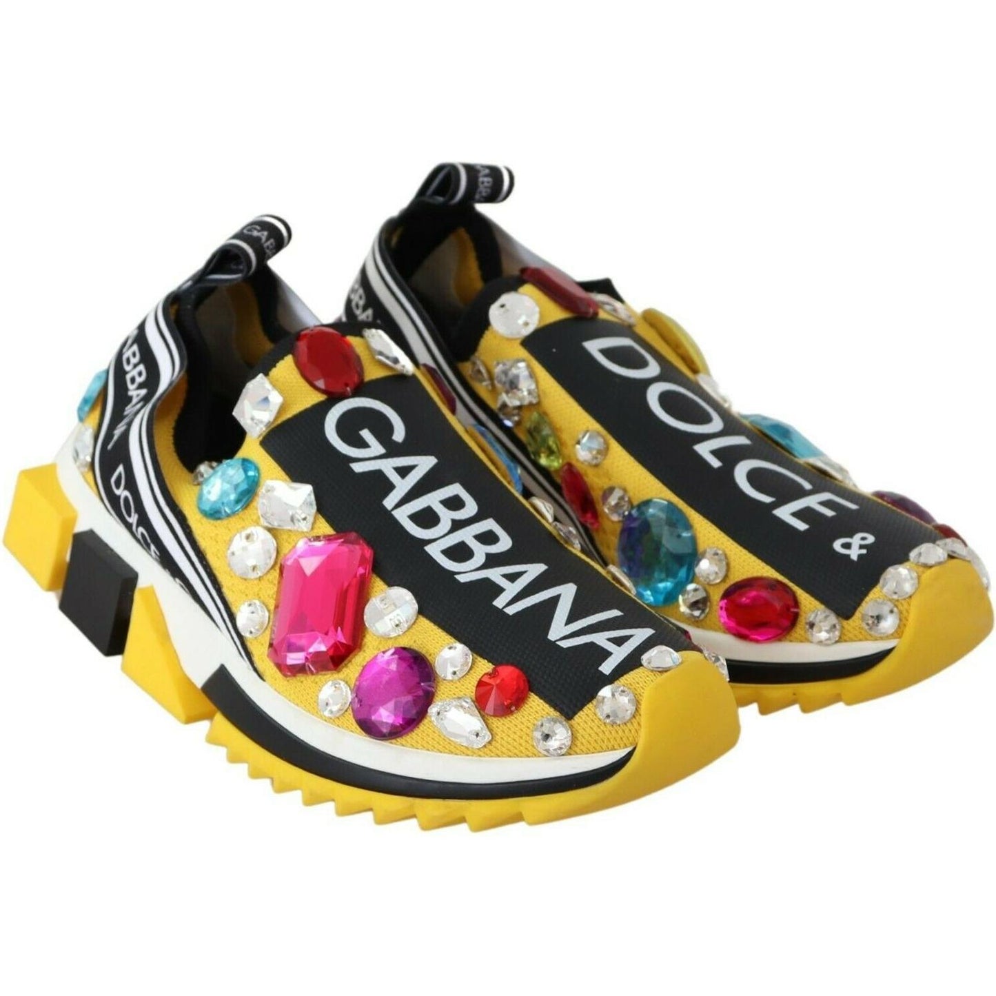 Embellished Yellow Sorrento Sneakers