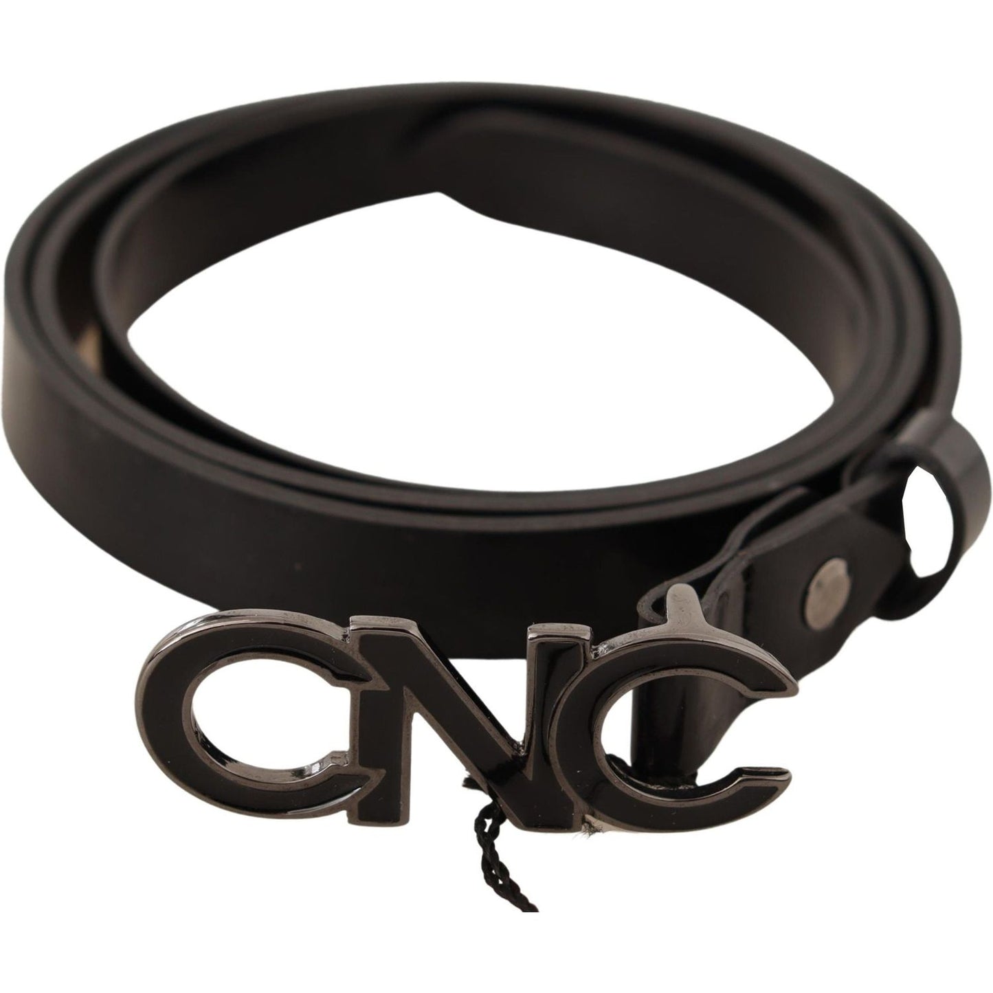 Elegant Black Leather Fashion Belt