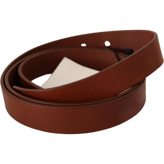 Elegant Brown Leather Fashion Belt