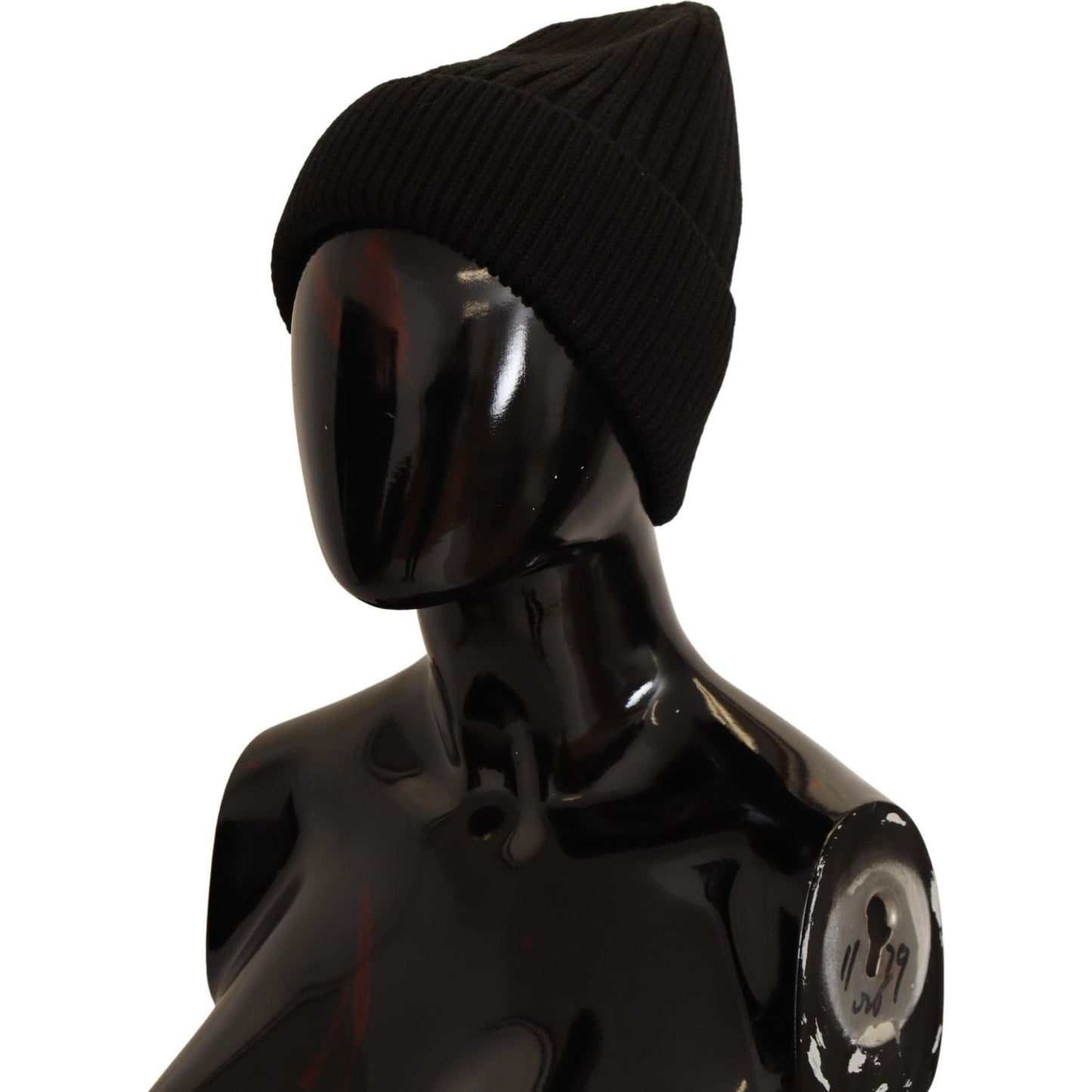 Dolce & Gabbana Black Wool Knit Women Winter Hat Beanie Hat