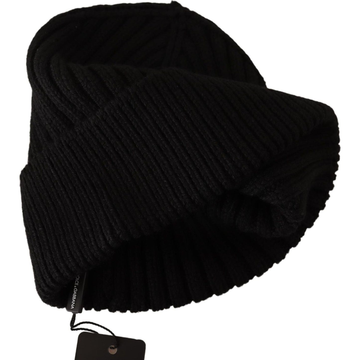 Elegant Cable Knit Wool Beanie with Fleece Liner