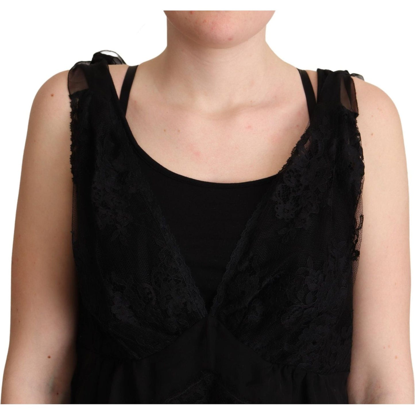 Lustrous Silk-Blend Lace Trim Camisole