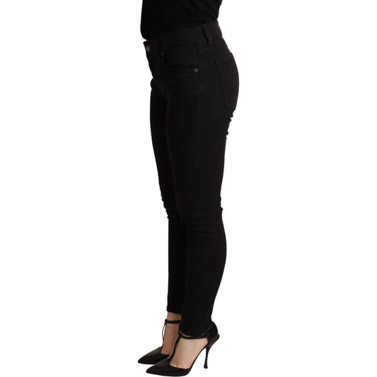 Elegant Slim Black Skinny Jeans