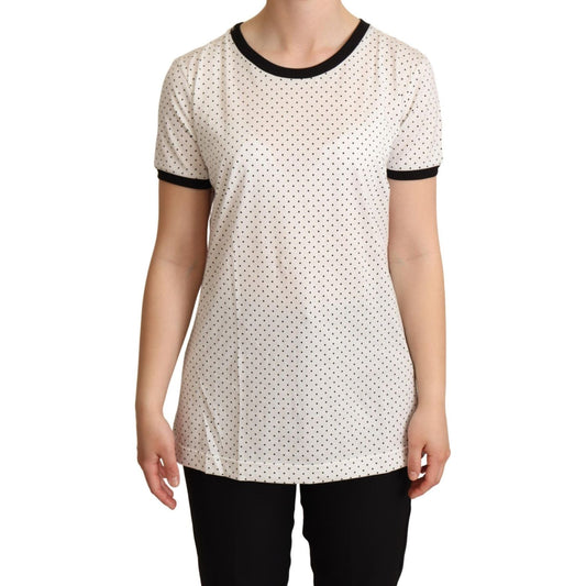 Polka Dot Crewneck Cotton Tee