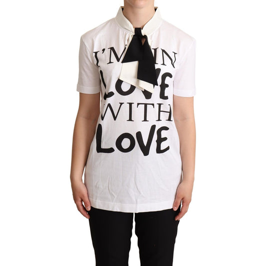 Chic Love Slogan Silk Cotton Tee