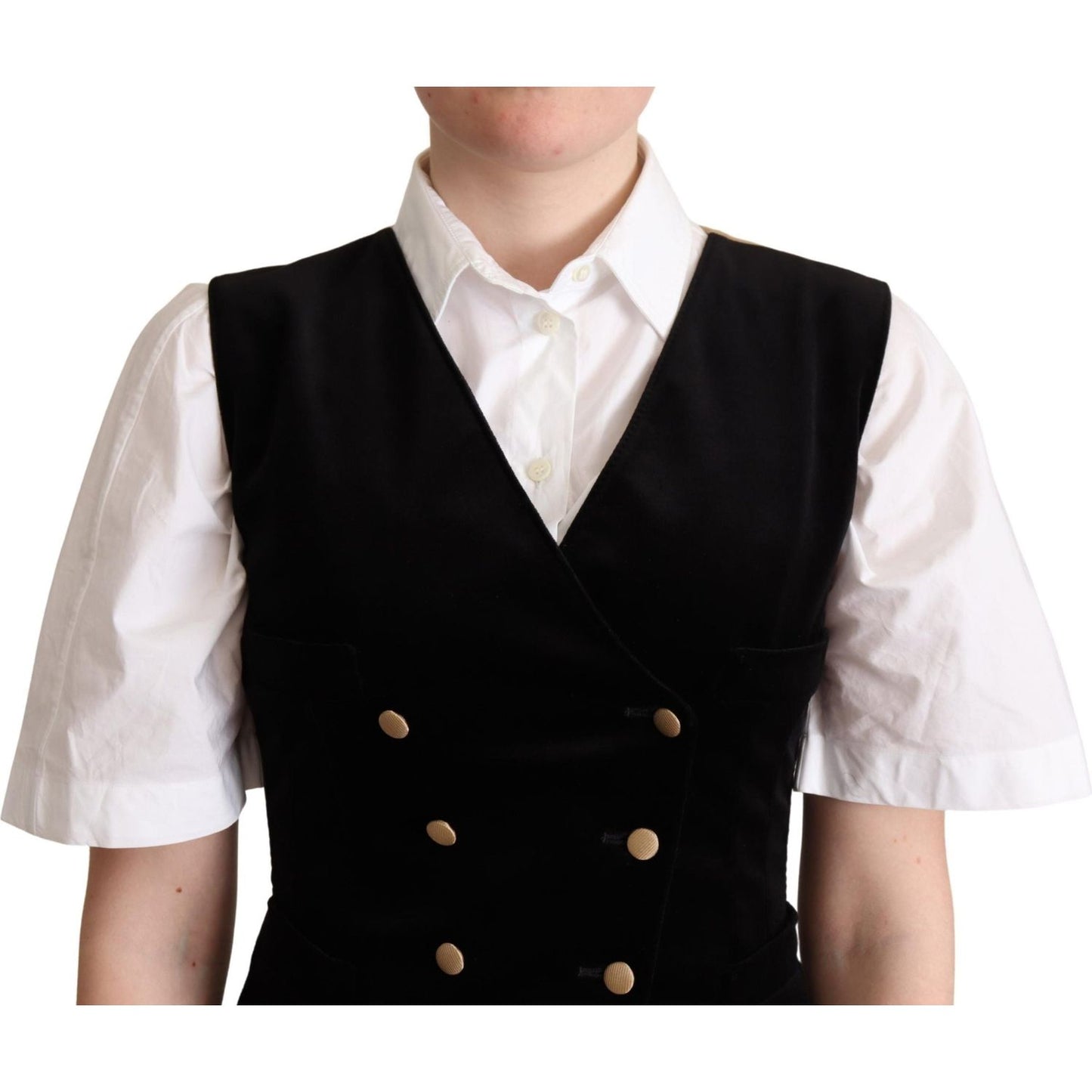 Elegant Sleeveless Velvet Waistcoat