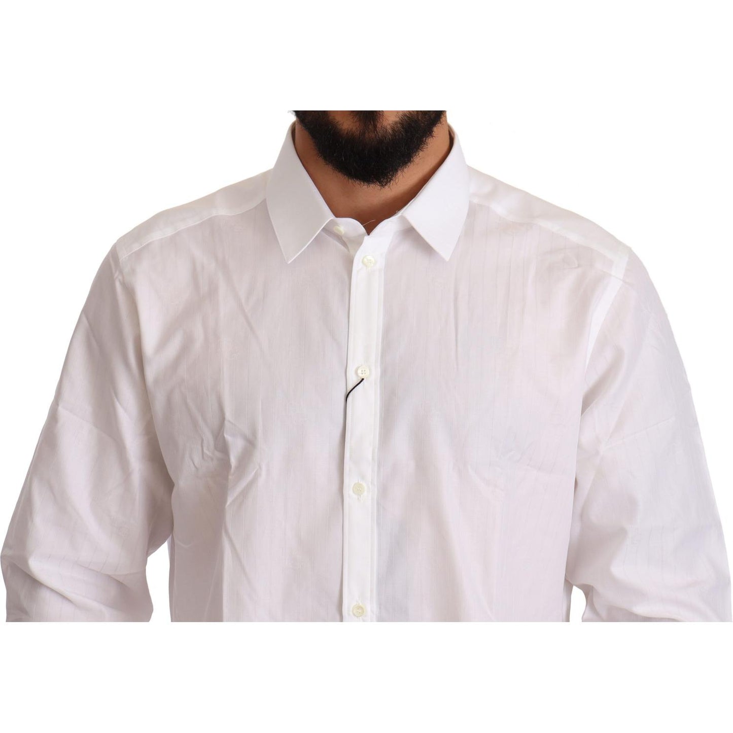 Elegant White Martini Fit Shirt