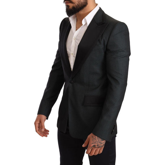 Elegant Patterned Slim Fit Blazer Jacket