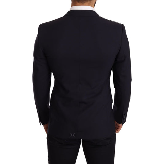 Elegant Navy Martini Blazer by Renowned Tailors