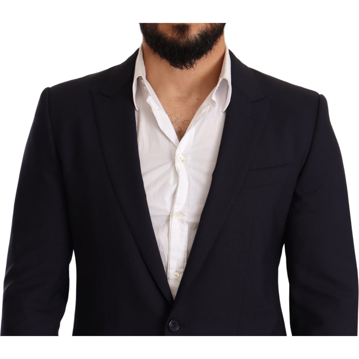 Elegant Navy Martini Blazer by Renowned Tailors