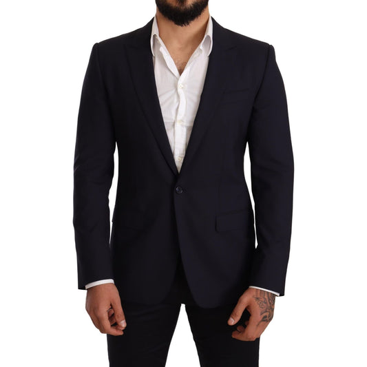 Elegant Navy Martini Blazer by Renowned Tailors