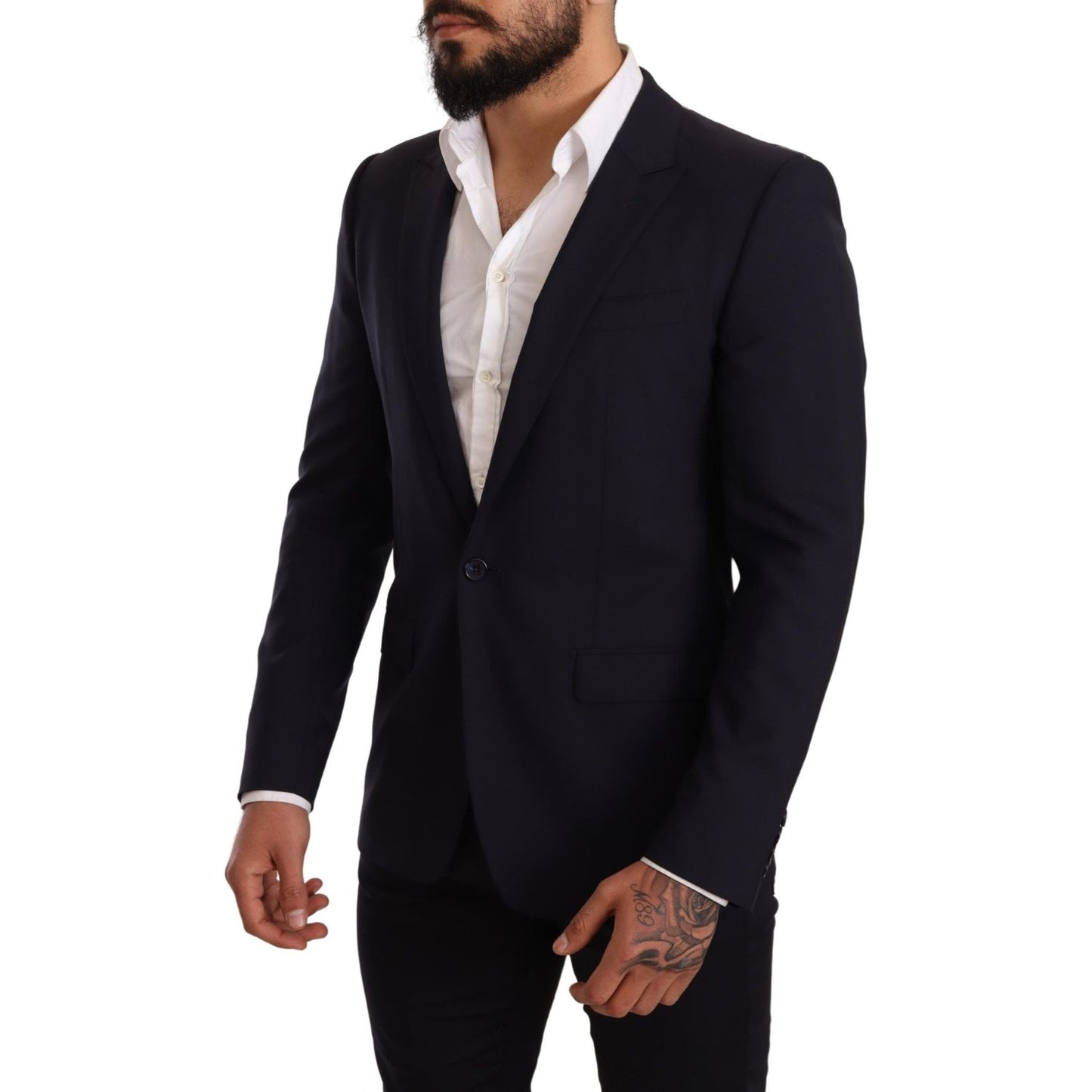 Elegant Navy Martini Blazer by Renowned Tailors