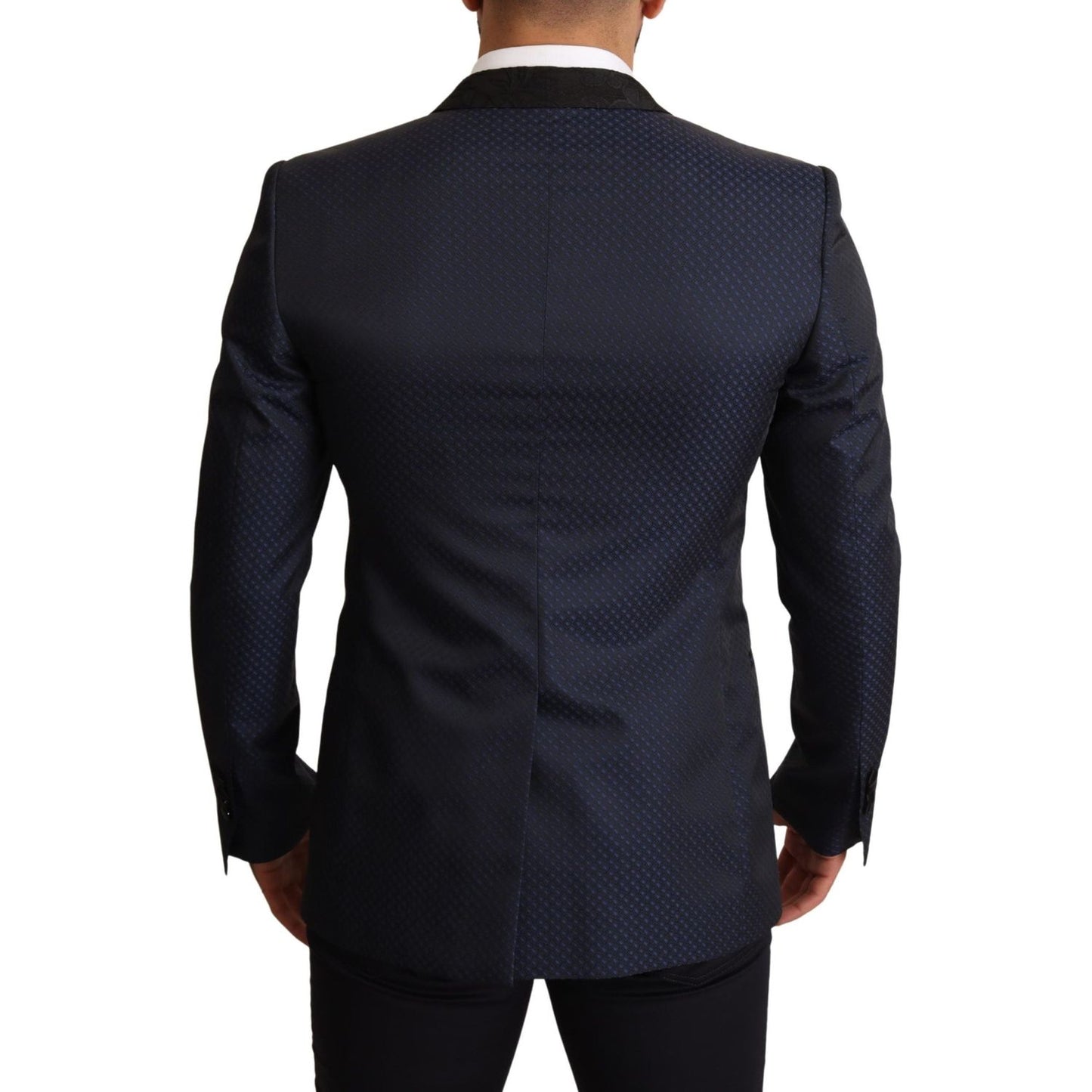 Elegant Blue Slim Fit Martini Blazer