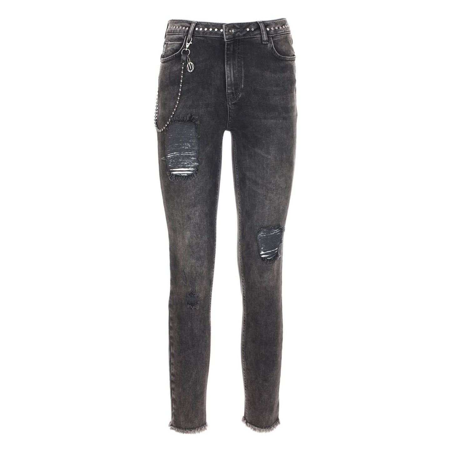 Elegant Black Denim Trousers