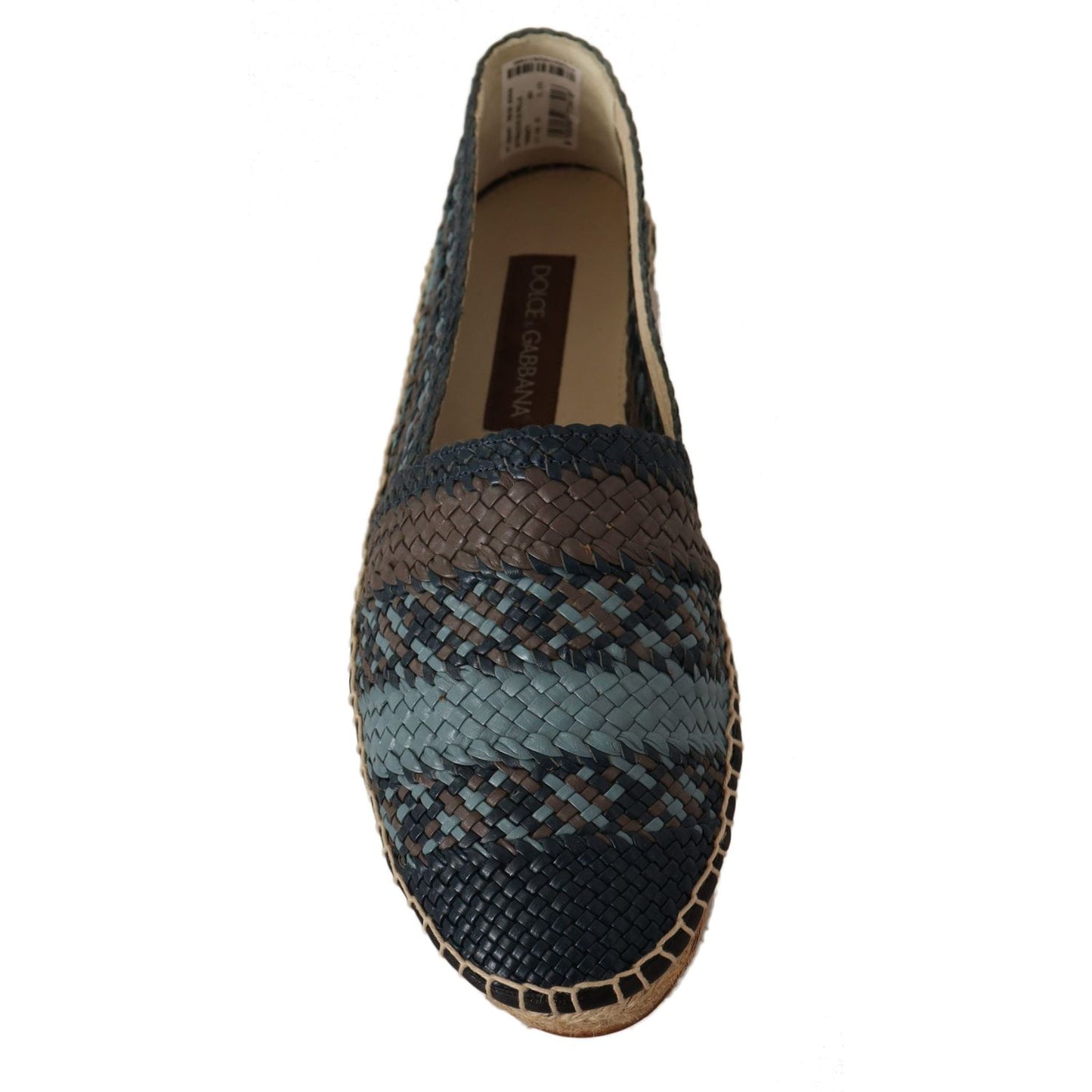 Elegant Woven Leather Espadrilles