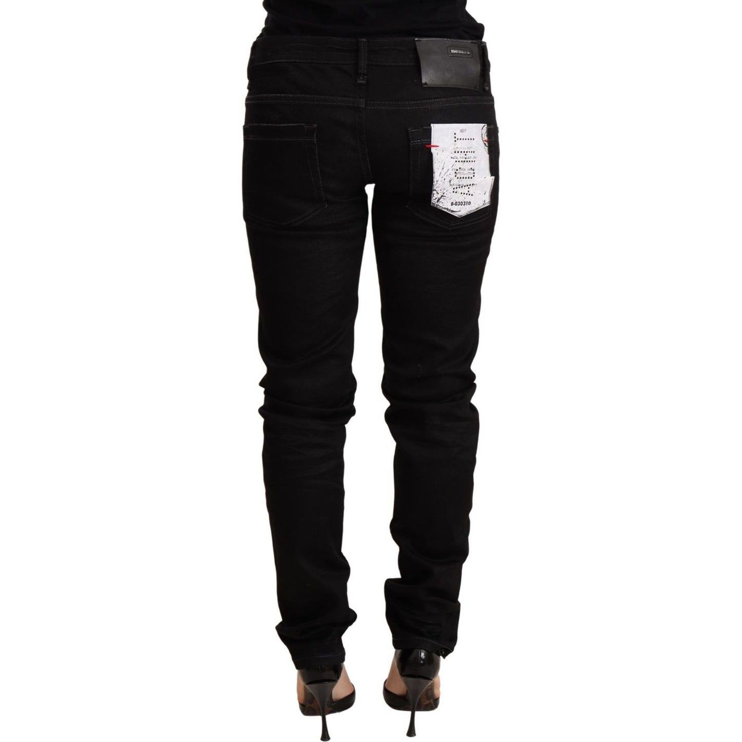 Sleek Black Wash Skinny Jeans