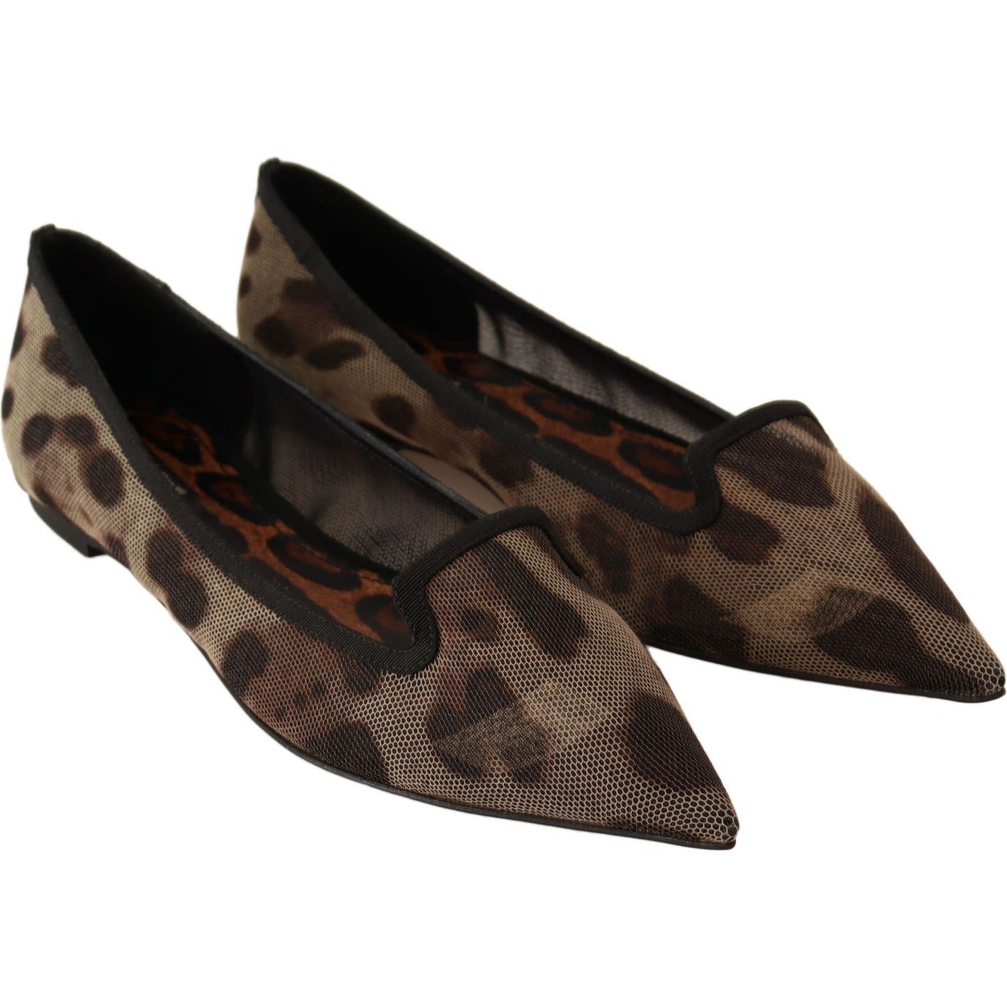 Elegant Leopard Print Flat Loafers