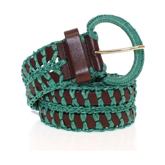 Enchanting Corset-Style Woven Raffia Belt