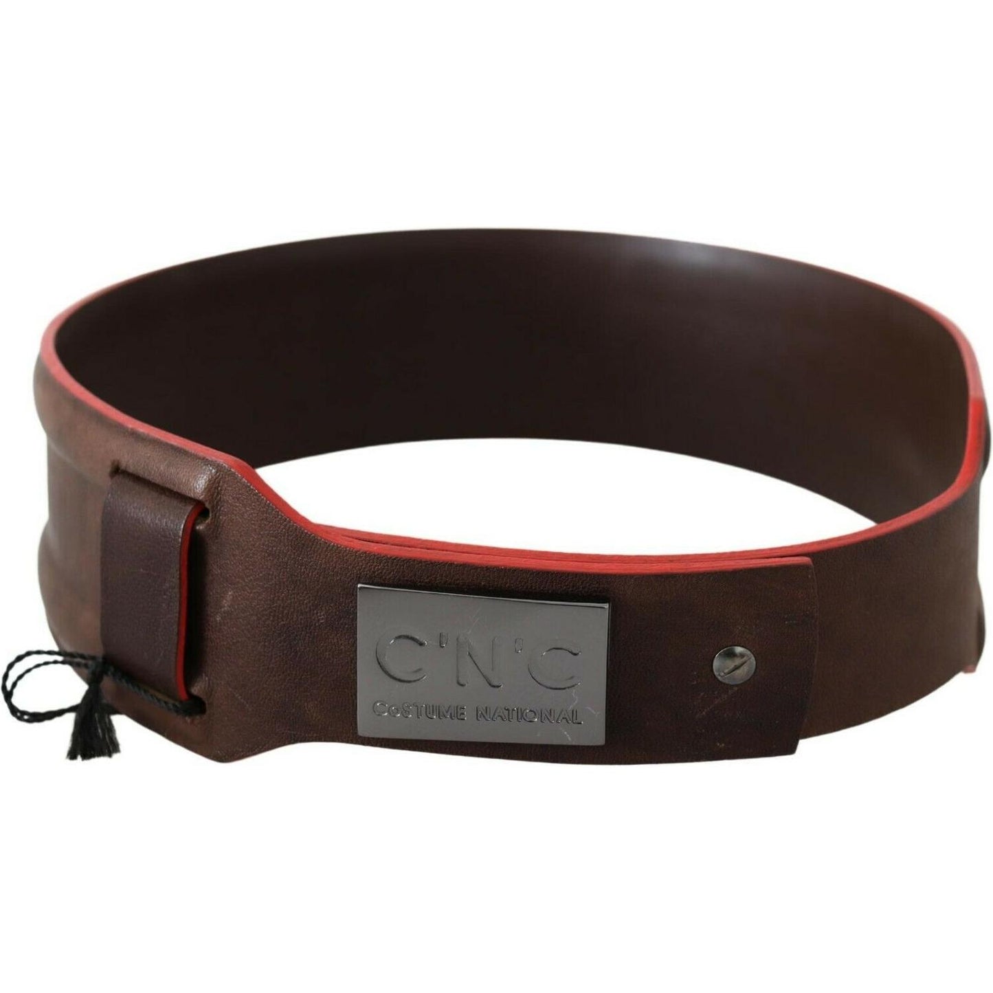 Elegant Dark Brown Leather Fashion Belt