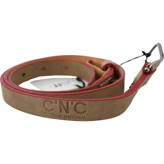 Beige Leather Fashion Belt