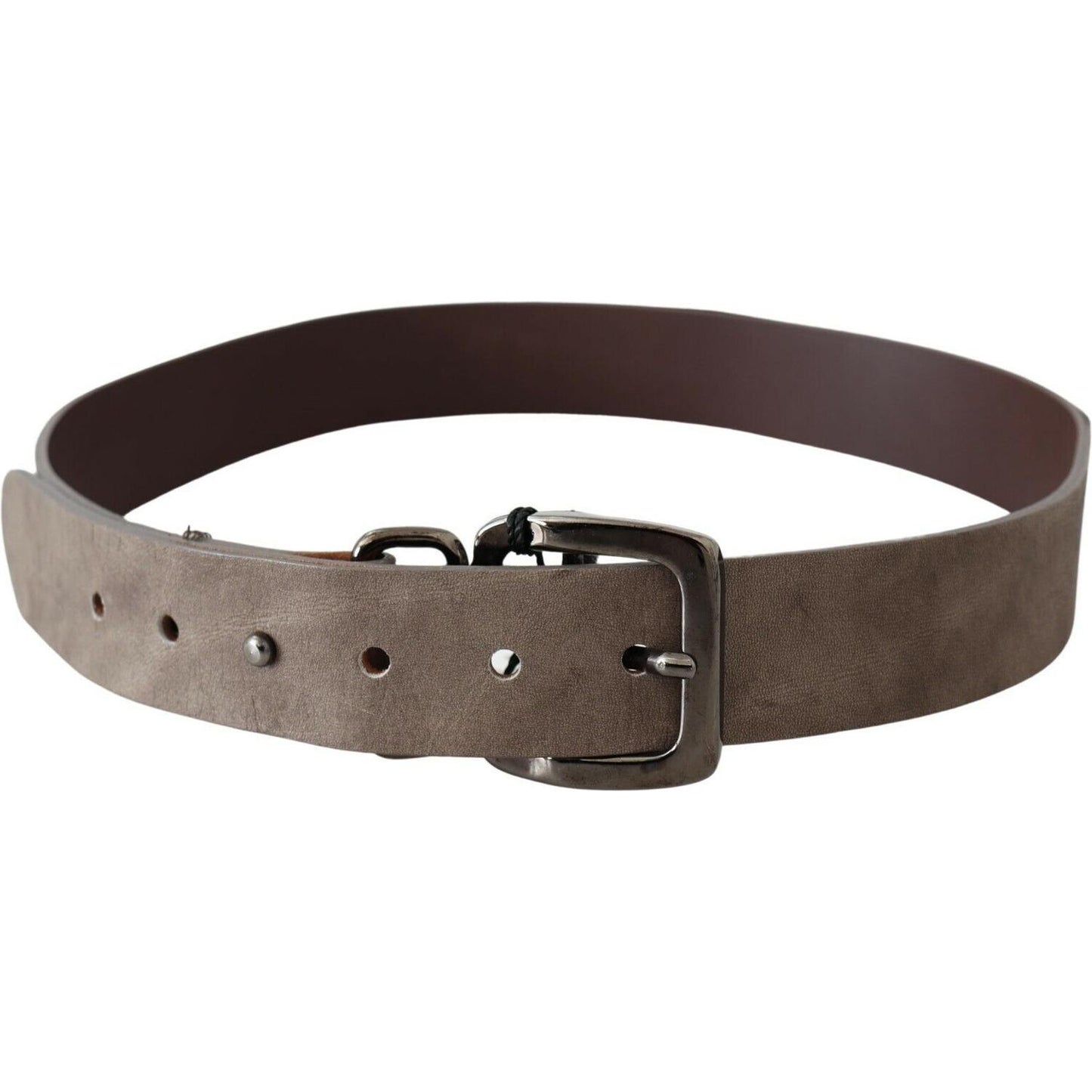 Elegant Dark Brown Leather Belt