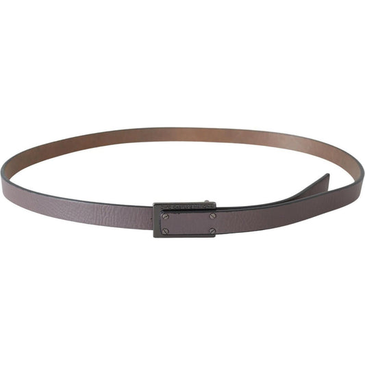 Elegant Brown Leather Fashion Belt