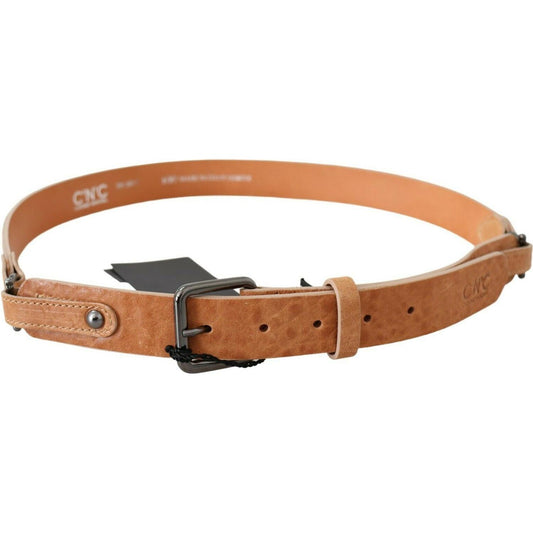 Chic Light Brown Leather Fashion Belt