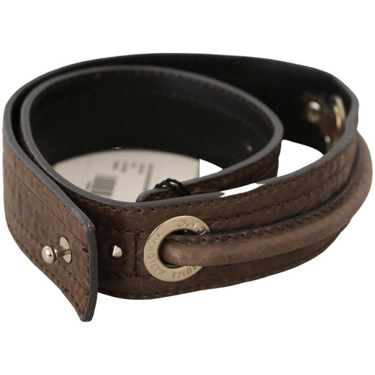 Elegant Brown Leather Fashion Belt