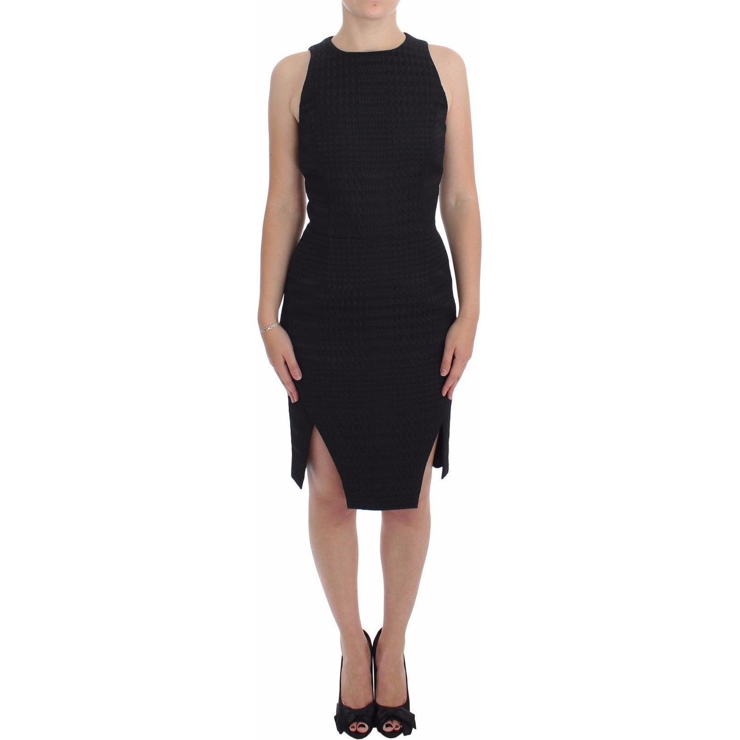 Elegant Sheath Black Dress for Formal Occasions