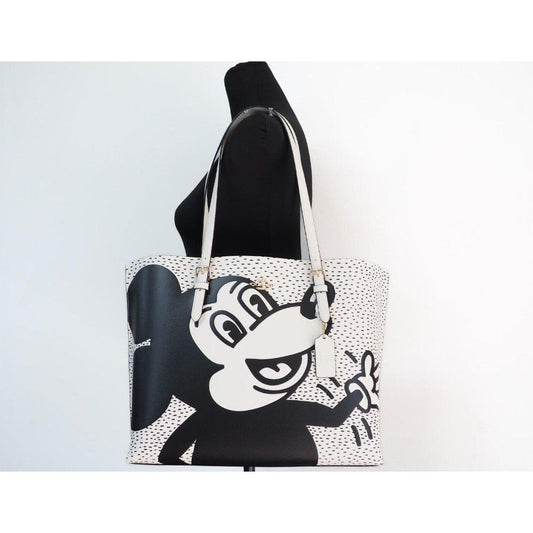 Mickey Mouse X Keith Haring Mollie Large Leather Shoulder Tote Bag