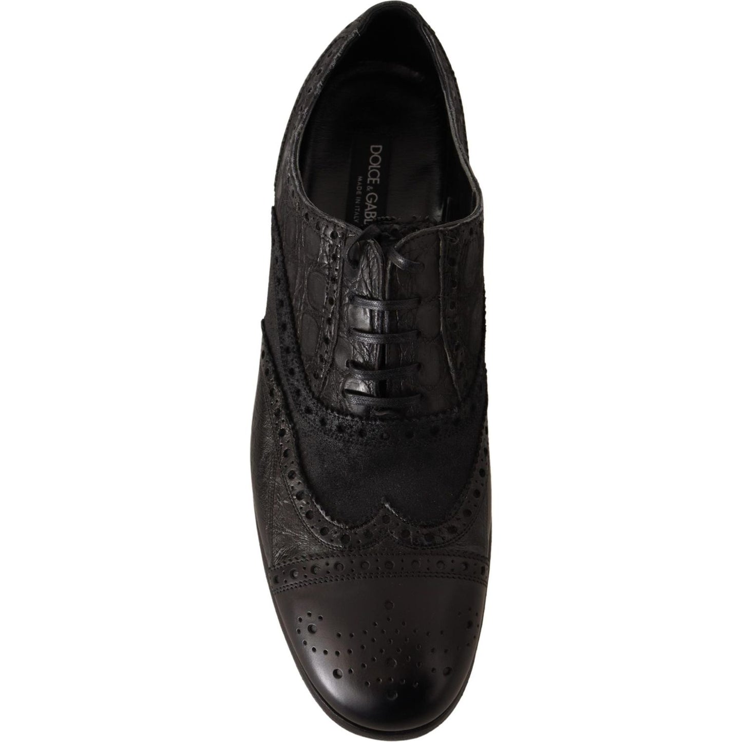 Exotic Leather Brogue Derby Dress Shoes