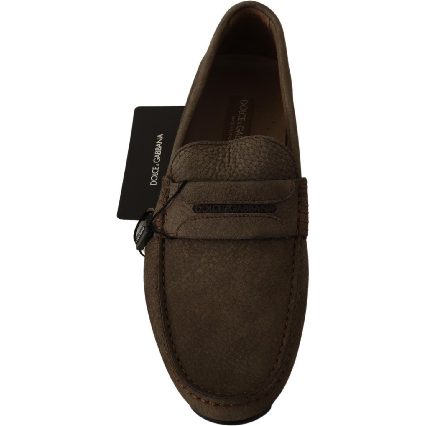 Elegant Brown Leather Loafers