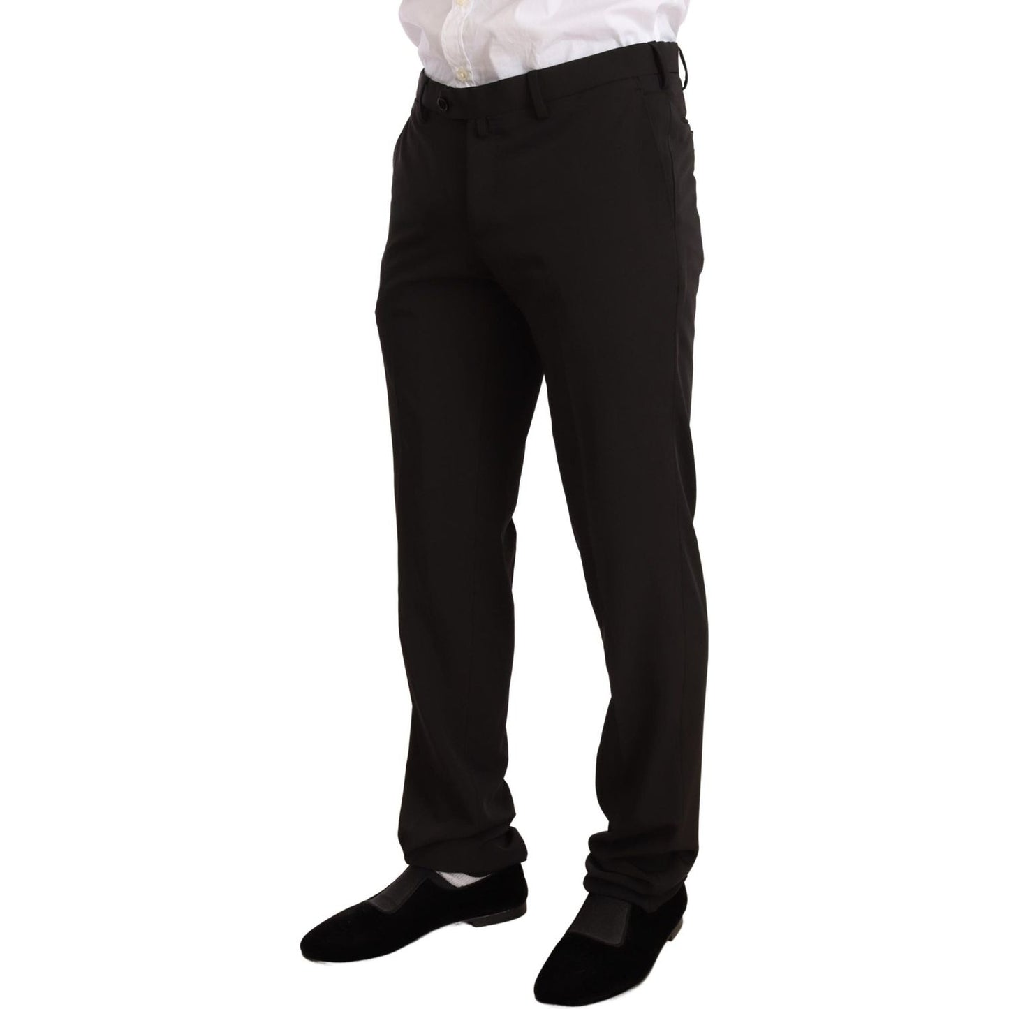 Elegant Black Slim Fit Two-Piece Suit