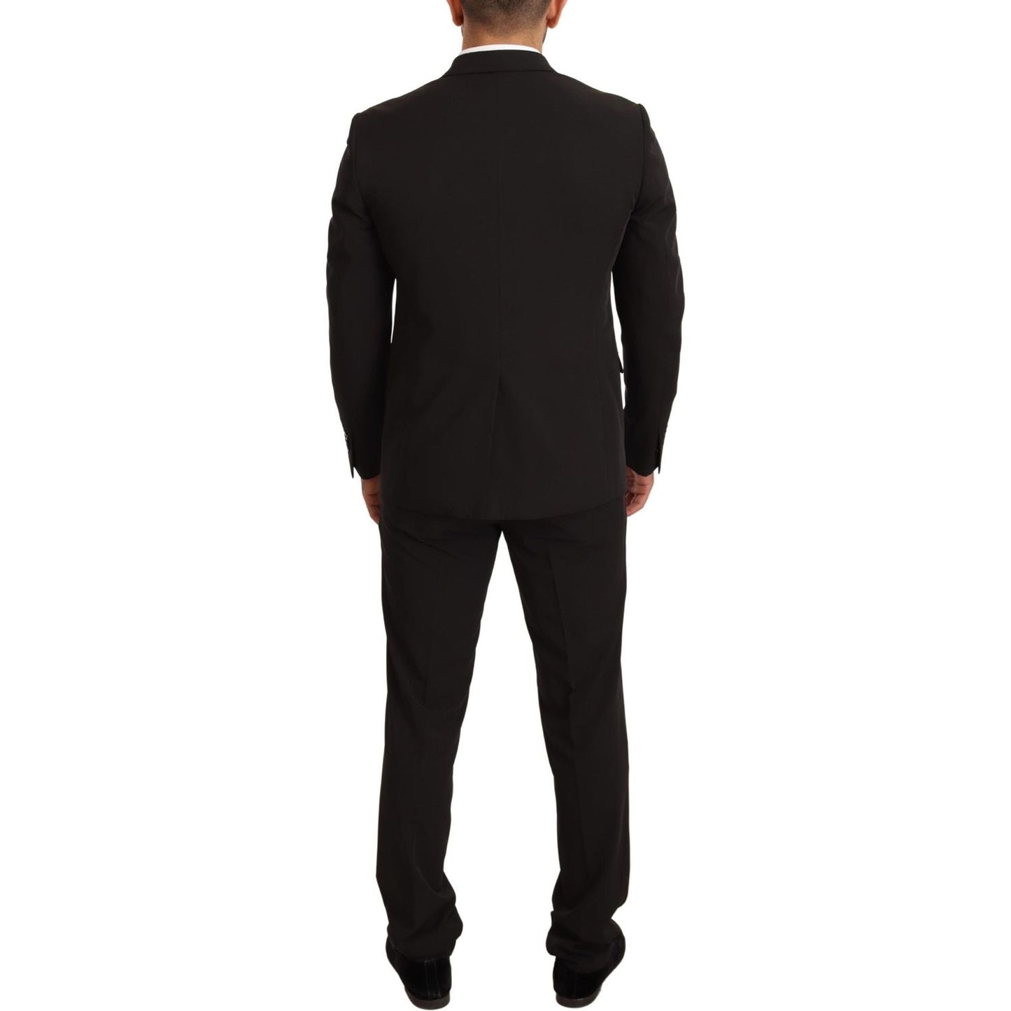 Elegant Black Slim Fit Two-Piece Suit