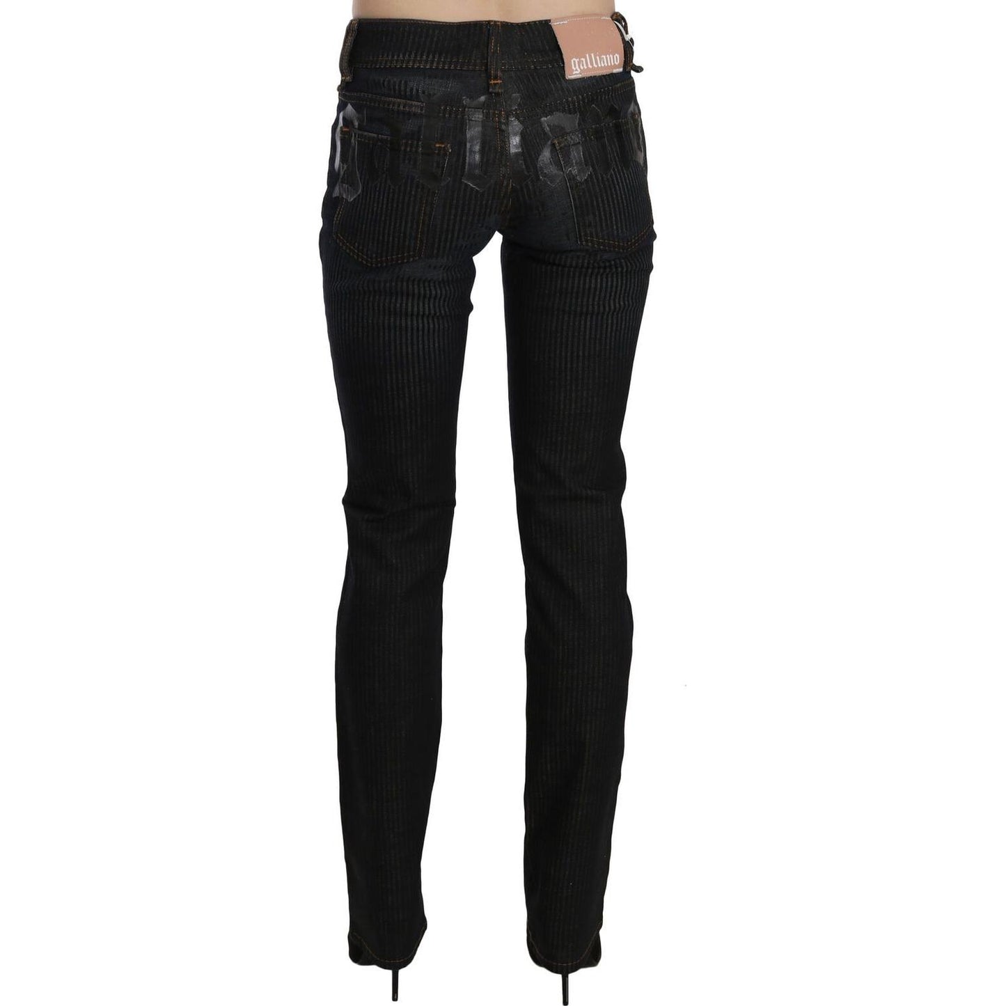 Elegant Black Slim Fit Corduroy Jeans