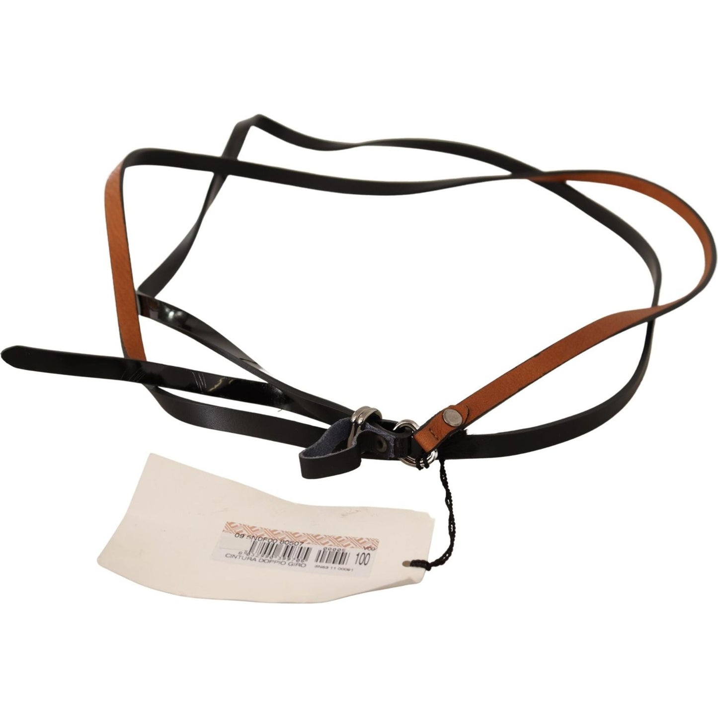 Elegant Brown Leather Fashion Belt