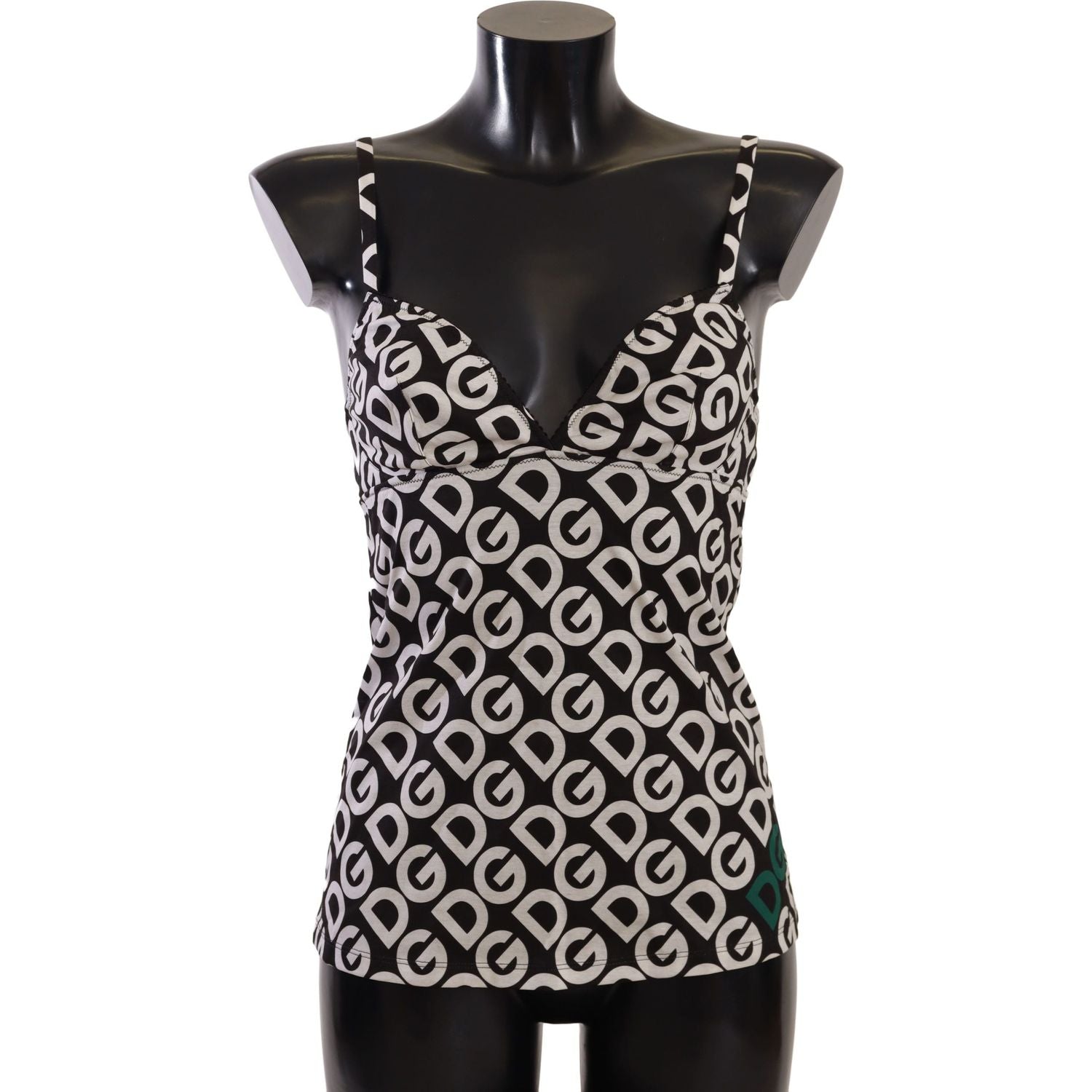 قميص داخلي من دولتشي آند غابانا شيك مطبوع عليه شعار
