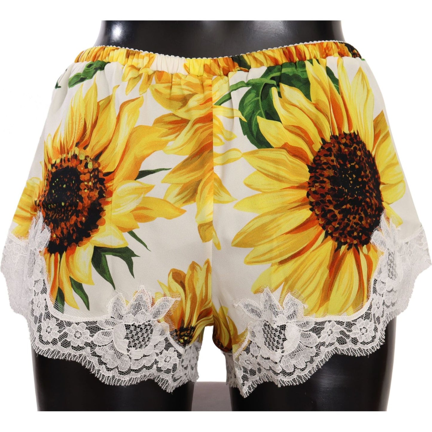 Sunflower Lace Lingerie Shorts - Silk Blend